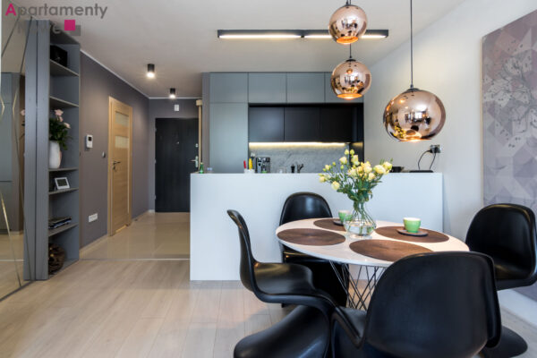 An exceptionally elegant and functional apartment of 49 sqm with a fabulous view on Vistula river