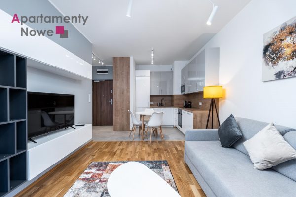 Functional, air conditioner 40 sqm one-bedroom apartment in city center at Rakowicka 22 D st "Steam Park II "