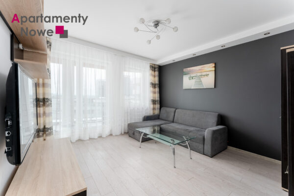 Cozy, functional one-bedroom apartment 38 sqm with huge balcony on Dobrego Pasterza 118 St