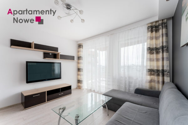 Cozy, functional one-bedroom apartment 38 sqm with huge balcony on Dobrego Pasterza 118 St